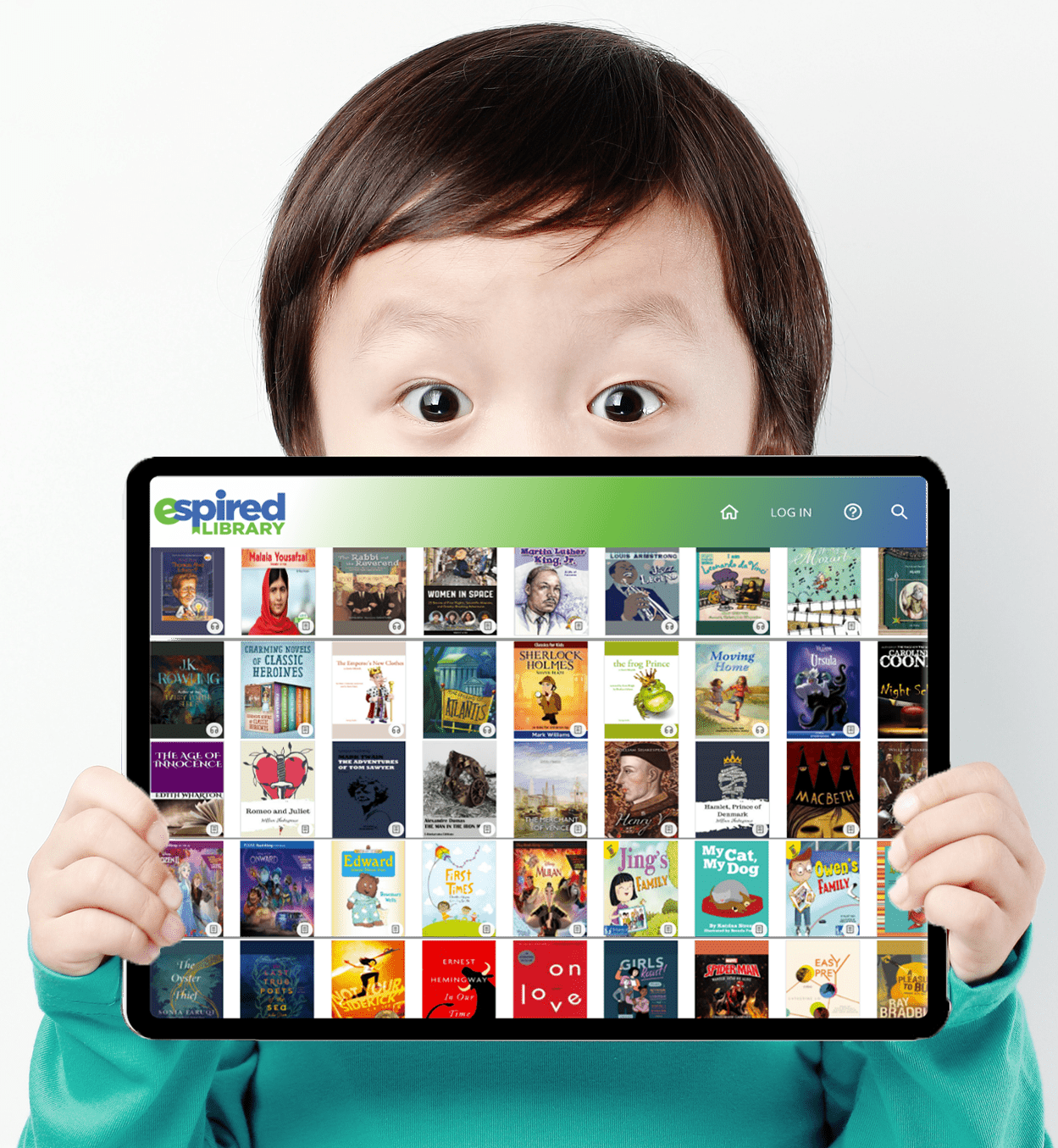 Kid on ipad